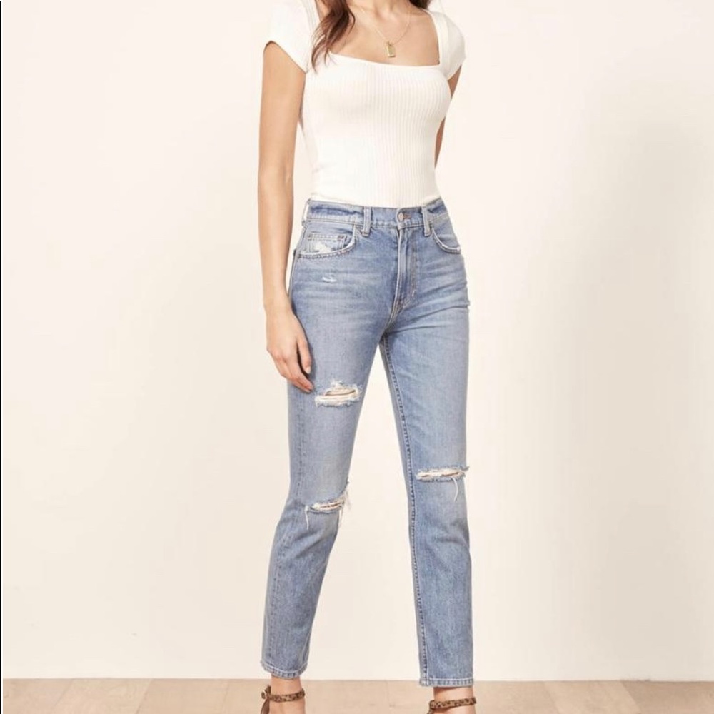 NWT Reformation High Rise Julia Jeans Size 28